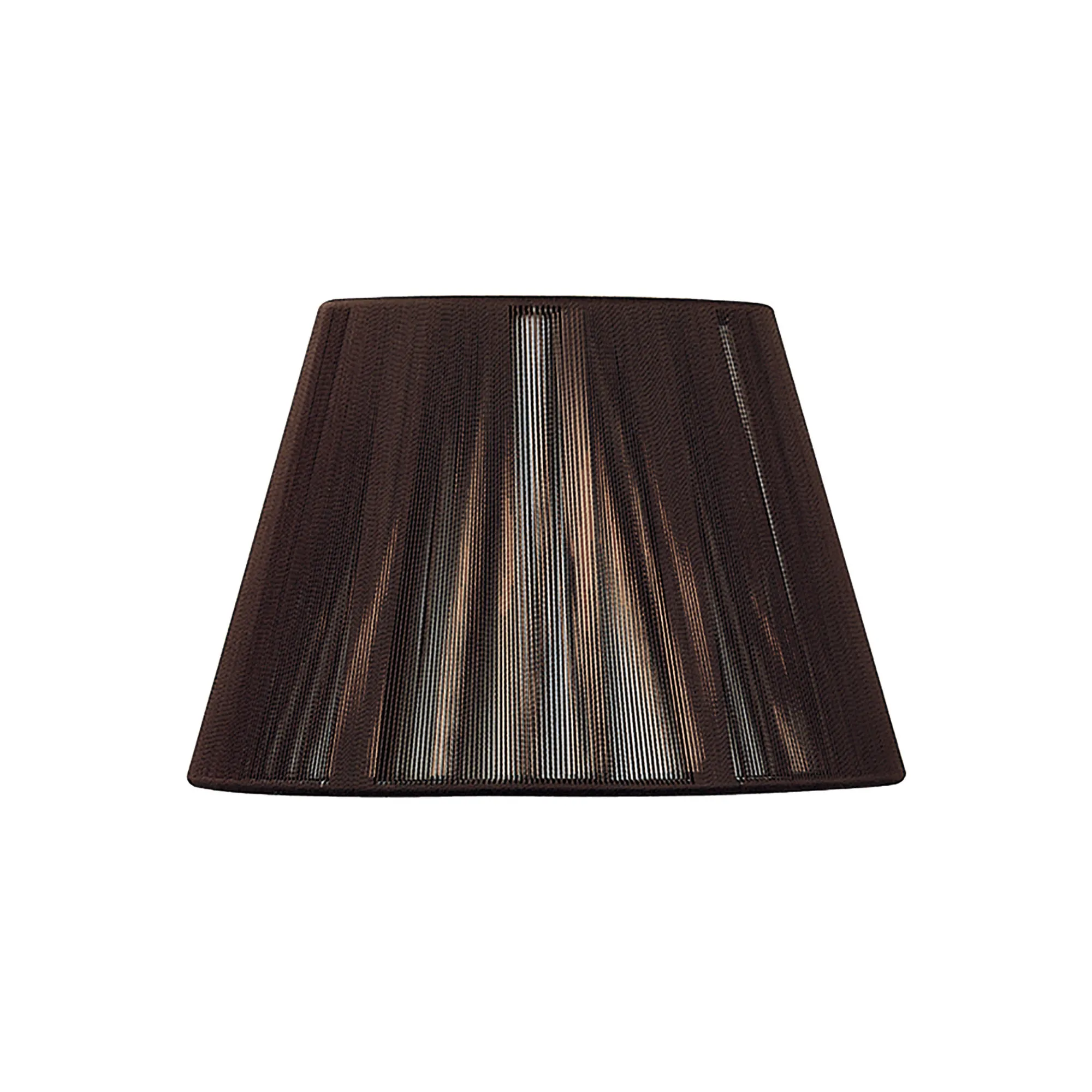 MS032  Silk 30cm String Shade Dark Brown